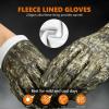 imageBASSDASH Unisex Fleece Liner Lightweight Camo Hunting Gloves Touchscreen Warm Gloves for Fishing Photography HG07Mossy Wood