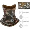 imageBASSDASH Unisex Winter Neck Gaiter Warmer Insulated Fleece Hunting Face Mask Water Resistant for Fishing Hiking SkiingAutumn Forest
