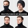 imageBASSDASH Unisex Winter Neck Gaiter Warmer Insulated Fleece Hunting Face Mask Water Resistant for Fishing Hiking SkiingBlack