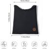 imageBASSDASH Unisex Winter Neck Gaiter Warmer Insulated Fleece Hunting Face Mask Water Resistant for Fishing Hiking SkiingBlack