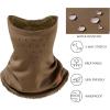 imageBASSDASH Unisex Winter Neck Gaiter Warmer Insulated Fleece Hunting Face Mask Water Resistant for Fishing Hiking SkiingBrown