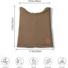 imageBASSDASH Unisex Winter Neck Gaiter Warmer Insulated Fleece Hunting Face Mask Water Resistant for Fishing Hiking SkiingBrown