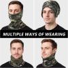 imageBASSDASH Unisex Winter Neck Gaiter Warmer Insulated Fleece Hunting Face Mask Water Resistant for Fishing Hiking SkiingGrunge Camo