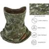 imageBASSDASH Unisex Winter Neck Gaiter Warmer Insulated Fleece Hunting Face Mask Water Resistant for Fishing Hiking SkiingMossy Wood