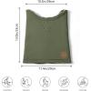 imageBASSDASH Unisex Winter Neck Gaiter Warmer Insulated Fleece Hunting Face Mask Water Resistant for Fishing Hiking SkiingOlive Green