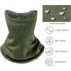 imageBASSDASH Unisex Winter Neck Gaiter Warmer Insulated Fleece Hunting Face Mask Water Resistant for Fishing Hiking SkiingOlive Green