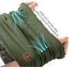 imageBASSDASH Unisex Winter Neck Gaiter Warmer Insulated Fleece Hunting Face Mask Water Resistant for Fishing Hiking SkiingOlive Green