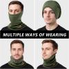 imageBASSDASH Unisex Winter Neck Gaiter Warmer Insulated Fleece Hunting Face Mask Water Resistant for Fishing Hiking SkiingOlive Green