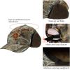 imageBASSDASH Warm Fleece Lined Hat with Ear Flap Winter Water Resistant Windproof Baseball Sports Cap for Hunting Hiking FishingAutumn Forest