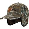 imageBASSDASH Warm Fleece Lined Hat with Ear Flap Winter Water Resistant Windproof Baseball Sports Cap for Hunting Hiking FishingAutumn Forest