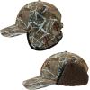 imageBASSDASH Warm Fleece Lined Hat with Ear Flap Winter Water Resistant Windproof Baseball Sports Cap for Hunting Hiking FishingAutumn Forest