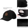 imageBASSDASH Warm Fleece Lined Hat with Ear Flap Winter Water Resistant Windproof Baseball Sports Cap for Hunting Hiking FishingBlack