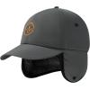 imageBASSDASH Warm Fleece Lined Hat with Ear Flap Winter Water Resistant Windproof Baseball Sports Cap for Hunting Hiking FishingDark Grey