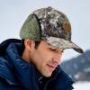 imageBASSDASH Warm Fleece Lined Hat with Ear Flap Winter Water Resistant Windproof Baseball Sports Cap for Hunting Hiking FishingGrunge Camo