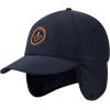 imageBASSDASH Warm Fleece Lined Hat with Ear Flap Winter Water Resistant Windproof Baseball Sports Cap for Hunting Hiking FishingNavy Blue
