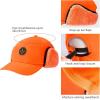 imageBASSDASH Warm Fleece Lined Hat with Ear Flap Winter Water Resistant Windproof Baseball Sports Cap for Hunting Hiking FishingOrange