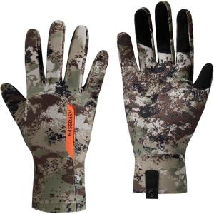 imageBASSDASH Camo Hunting Gloves Touchscreen Lightweight Glove for Warm Weather Turkey Fishing Outdoor Activities HG08Grunge Camo