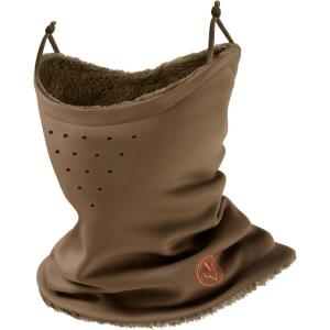 imageBASSDASH Unisex Winter Neck Gaiter Warmer Insulated Fleece Hunting Face Mask Water Resistant for Fishing Hiking SkiingBrown