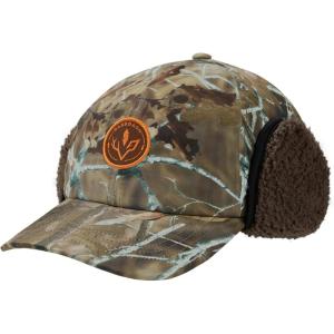 imageBASSDASH Warm Fleece Lined Hat with Ear Flap Winter Water Resistant Windproof Baseball Sports Cap for Hunting Hiking FishingAutumn Forest