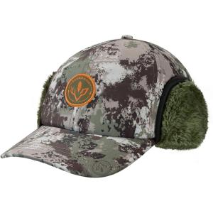 imageBASSDASH Warm Fleece Lined Hat with Ear Flap Winter Water Resistant Windproof Baseball Sports Cap for Hunting Hiking FishingGrunge Camo