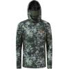 imageBASSDASH UPF 50 Mens Hunting Shirts with Mask Long Sleeve Camo Fishing HoodieWoodland 