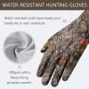 imageBASSDASH Winter Fleece Hunting Gloves Anti Slip Touchscreen Water Resistant Glove for Cold Weather Fishing Hiking HG09Autumn Forest