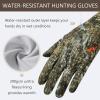 imageBASSDASH Winter Fleece Hunting Gloves Anti Slip Touchscreen Water Resistant Glove for Cold Weather Fishing Hiking HG09Mossy Wood