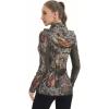 imageBASSDASH Womens UPF 50 Camo Hunting Hoodie with Neck Gaiter Breathable Performance Long Sleeve Fishing Hooded Tee FS03WAutumn Forest