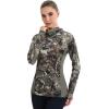imageBASSDASH Womens UPF 50 Camo Hunting Hoodie with Neck Gaiter Breathable Performance Long Sleeve Fishing Hooded Tee FS03WGrunge Camo
