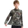 imageBASSDASH Youth UPF 50 Camo Hunting Hoodie Shirt with Neck Gaiter Quick Dry Long Sleeve Hooded Tee for Fishing Hiking FS02YGrunge Camo