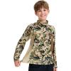 imageBASSDASH Youth UPF 50 Camo Hunting Hoodie Shirt with Neck Gaiter Quick Dry Long Sleeve Hooded Tee for Fishing Hiking FS02YHighland