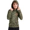 imageBASSDASH Youth UPF 50 Camo Hunting Hoodie Shirt with Neck Gaiter Quick Dry Long Sleeve Hooded Tee for Fishing Hiking FS02YMoss Wood