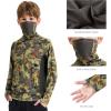 imageBASSDASH Youth UPF 50 Camo Hunting Hoodie Shirt with Neck Gaiter Quick Dry Long Sleeve Hooded Tee for Fishing Hiking FS02YOpen Terrain