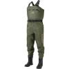 imageBASSDASH Mens PVC Chest Wader Ripstop High Strength Boot Foot Waders for Fly Fishing Hunting FW13