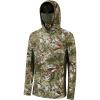 imageBASSDASH UPF 50 Mens Hunting Shirts with Mask Long Sleeve Camo Fishing HoodieTimber Transition Camo