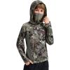 imageBASSDASH Youth UPF 50 Camo Hunting Hoodie Shirt with Neck Gaiter Quick Dry Long Sleeve Hooded Tee for Fishing Hiking FS02YGrunge Camo