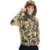imageBASSDASH Youth UPF 50 Camo Hunting Hoodie Shirt with Neck Gaiter Quick Dry Long Sleeve Hooded Tee for Fishing Hiking FS02YHighland