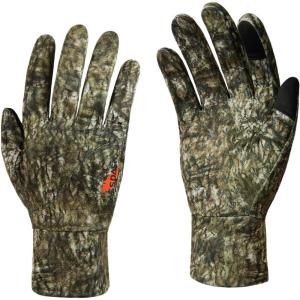 imageBASSDASH Winter Fleece Hunting Gloves Anti Slip Touchscreen Water Resistant Glove for Cold Weather Fishing Hiking HG09Mossy Wood