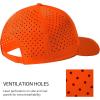 imageBASSDASH UPF 50 Quick Dry Baseball Cap Water Resistant Laser Cut Mesh Snapback Hat for Men Women Fishing Hiking FH14Blaze Orange