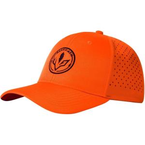 imageBASSDASH UPF 50 Quick Dry Baseball Cap Water Resistant Laser Cut Mesh Snapback Hat for Men Women Fishing Hiking FH14Blaze Orange