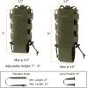 imageBASSDASH MOLLE Water Bottle Holder Pouch with Shoulder Strap Modular Bag for Fishing Hunting Hiking Travel Outdoor ActivitiesArmy Green