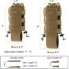 imageBASSDASH MOLLE Water Bottle Holder Pouch with Shoulder Strap Modular Bag for Fishing Hunting Hiking Travel Outdoor ActivitiesCoyote