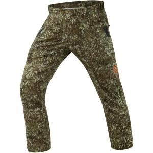 imageBASSDASH Mens Lightweight Hunting Pants 4Way Stretch Breathable Water Resistant for Turkey Early Season Spring SummerMoss Wood