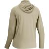 imageBASSDASH UPF 50 Mens Long Sleeve Fishing Shirt with Mask UV Neck Gaiter HoodieLight Khaki