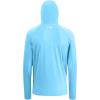 imageBASSDASH UPF 50 Mens Long Sleeve Fishing Shirt with Mask UV Neck Gaiter HoodieSky Blue