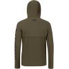 imageBASSDASH UPF 50 Mens UV Sun Protection Long Sleeve Performance Fishing Hoodie Hooded ShirtsBrownBlack Logo