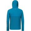 imageBASSDASH UPF 50 Mens UV Sun Protection Long Sleeve Performance Fishing Hoodie Hooded ShirtsEmerald BlueGrey Logo