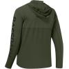 imageBASSDASH UPF 50 Mens UV Sun Protection Long Sleeve Performance Fishing Hoodie Hooded ShirtsOlive GreenBlack Logo