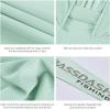 imageBASSDASH UPF 50 Mens UV Sun Protection Long Sleeve Performance Fishing Hoodie Hooded ShirtsPastel TealGrey Logo