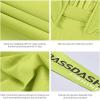 imageBASSDASH UPF 50 Mens UV Sun Protection Long Sleeve Performance Fishing Hoodie Hooded ShirtsPear GreenDark Grey Logo